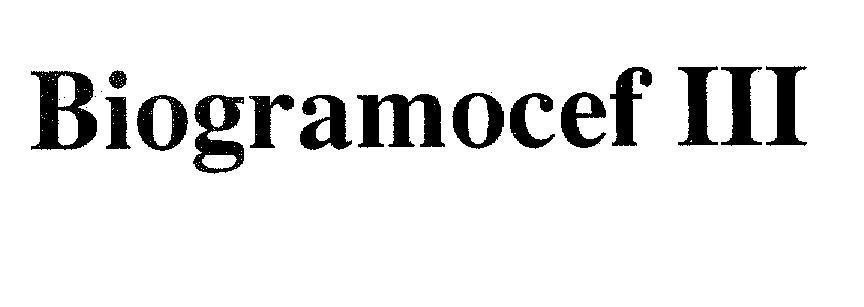 Mẫu nhãn hiệu Biogramocef III