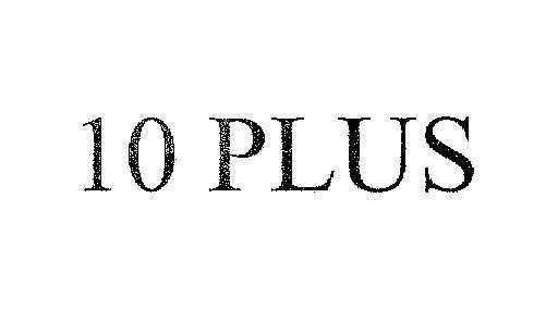 Mẫu nhãn hiệu 10 PLUS