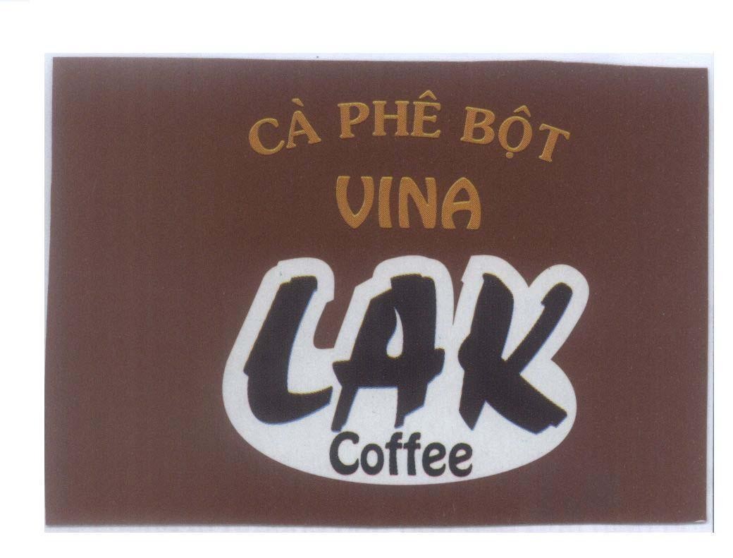 Mẫu nhãn hiệu Cà phê bột VINA LAK Coffee