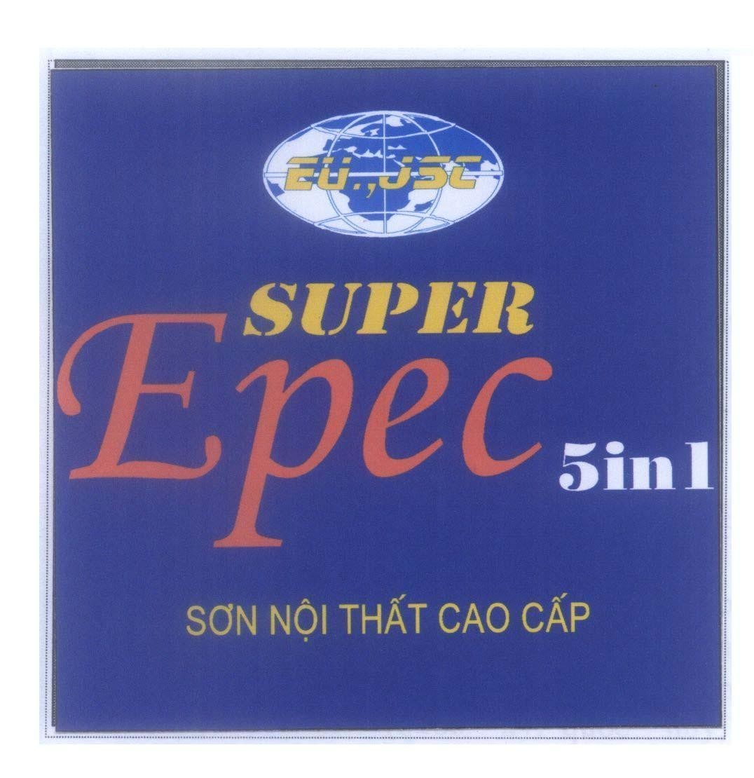 Mẫu nhãn hiệu EU.,JSC SUPER Epec 5 in 1 Sơn Nội Thất Cao Cấp