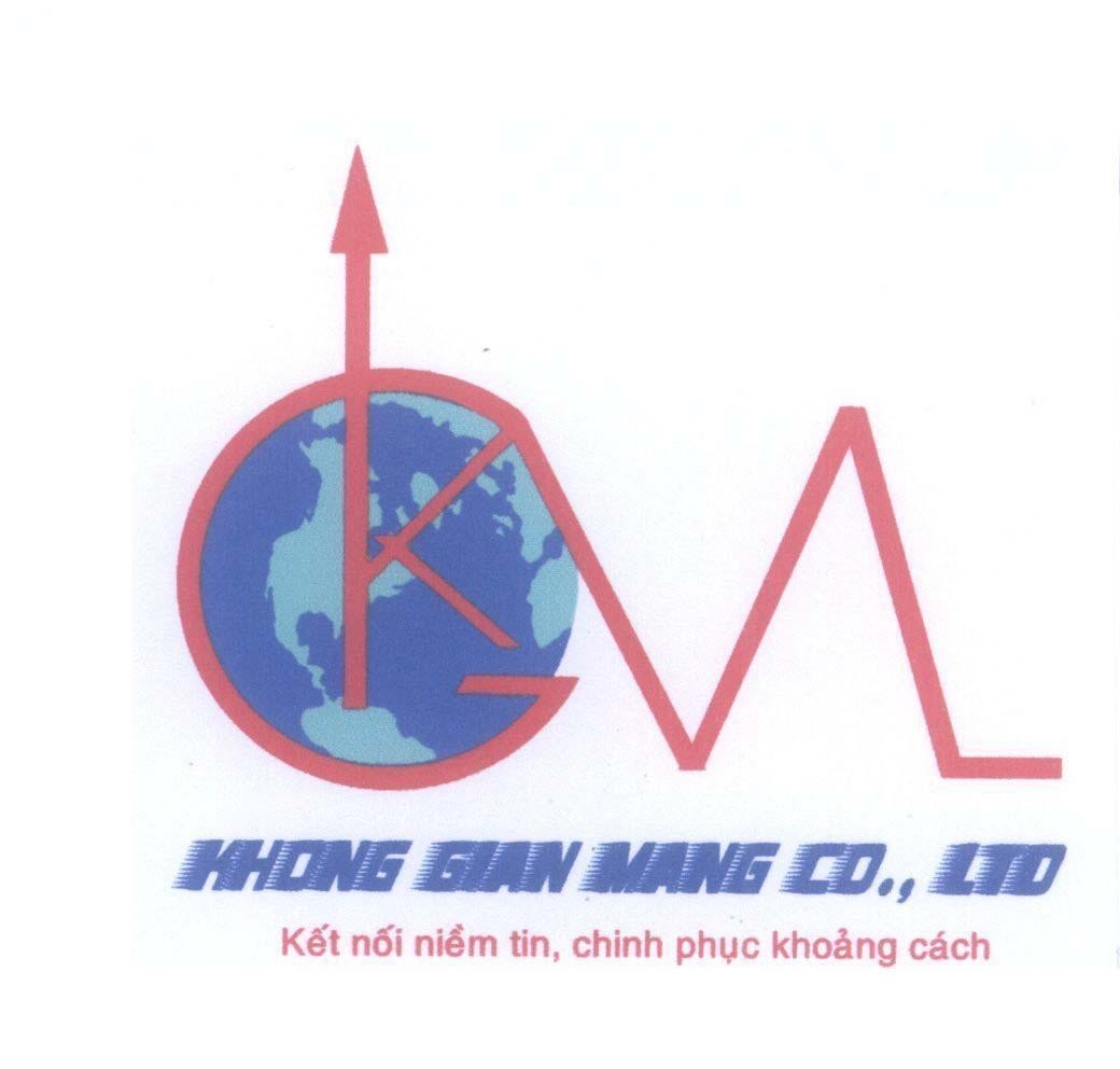 Mẫu nhãn hiệu K G M KHONG GIAN MANG CO., LTD Kết nối niềm tin, chinh phục khoảng cách