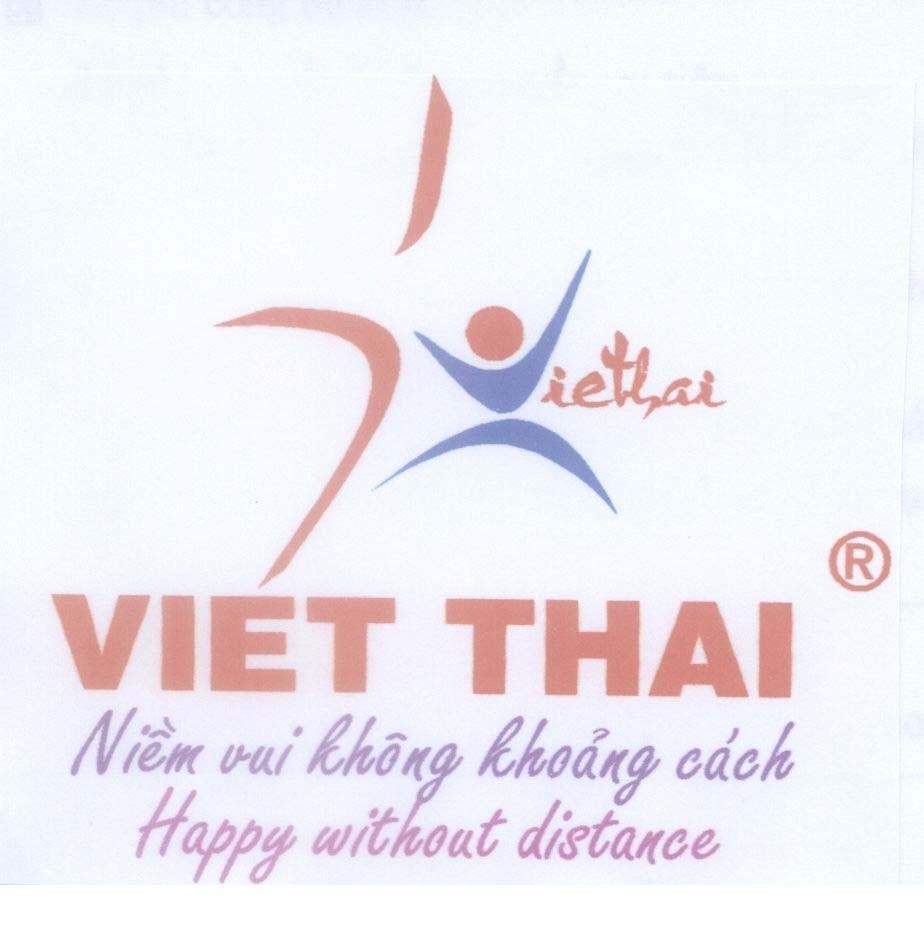 Mẫu nhãn hiệu VIET THAI Niềm vui không khoảng cách Happy without distance