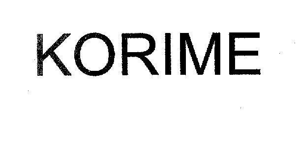 Mẫu nhãn hiệu KORIME
