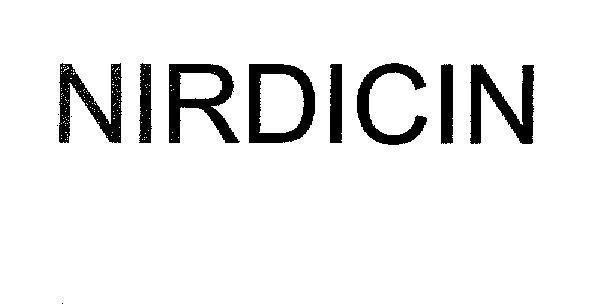 Mẫu nhãn hiệu NIRDICIN