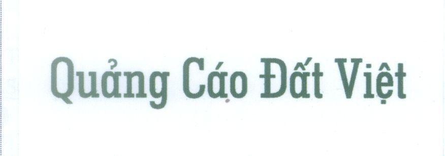 Mẫu nhãn hiệu Quảng Cáo Đất Việt