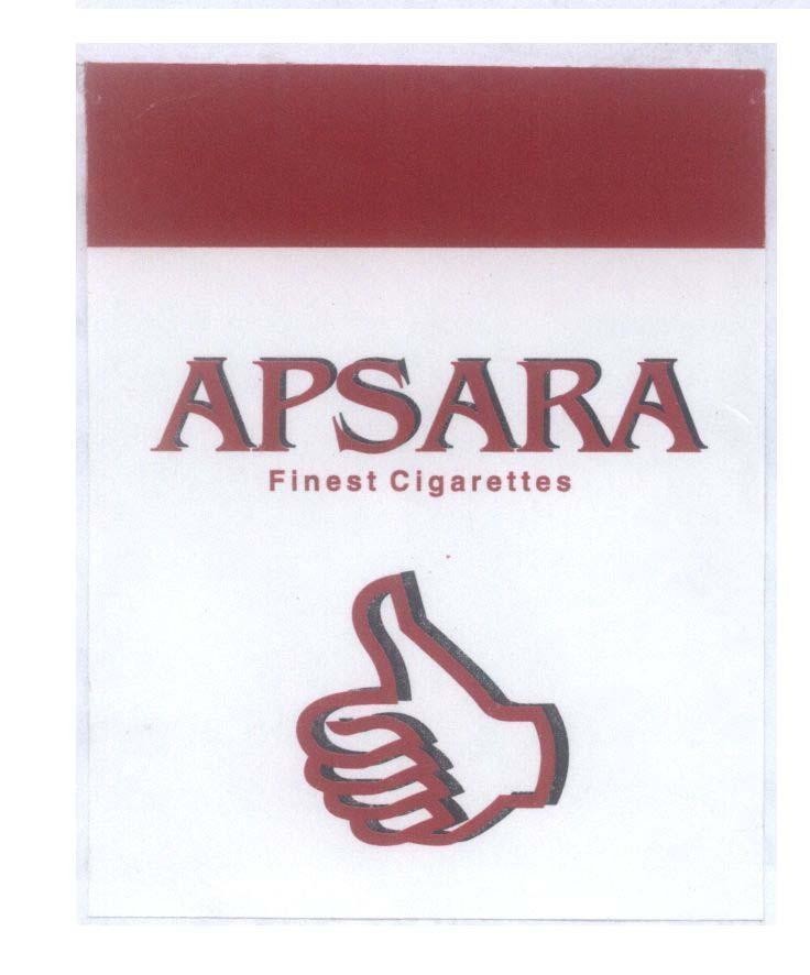 Mẫu nhãn hiệu APSARA Finest Cigarettes