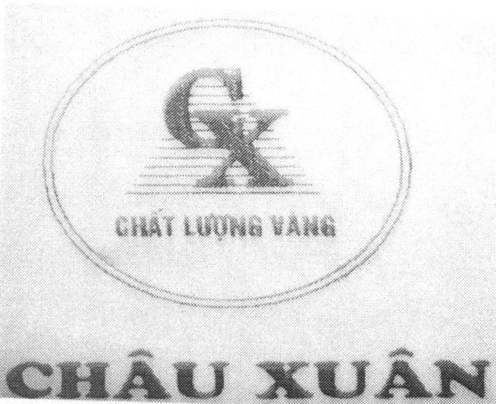 Mẫu nhãn hiệu CX Chất Lượng Vàng Châu Xuân