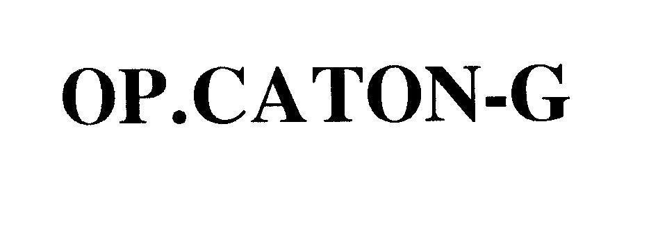 Mẫu nhãn hiệu OP.CATON-G