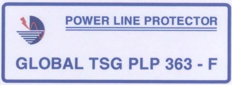 Mẫu nhãn hiệu POWER LINE PROTECTOR GLOBAL TSG PLP 363-F