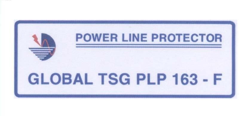 Mẫu nhãn hiệu POWER LINE PROTECTOR GLOBAL TSG PLP 163 - F
