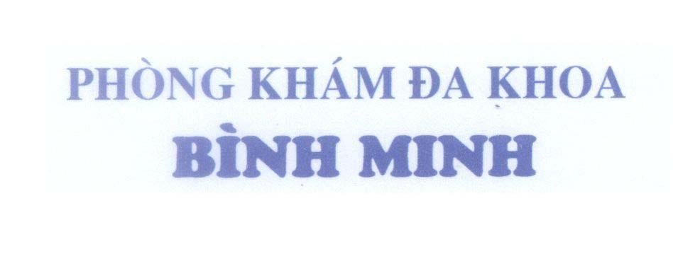Mẫu nhãn hiệu Phòng Khám Đa Khoa Bình Minh