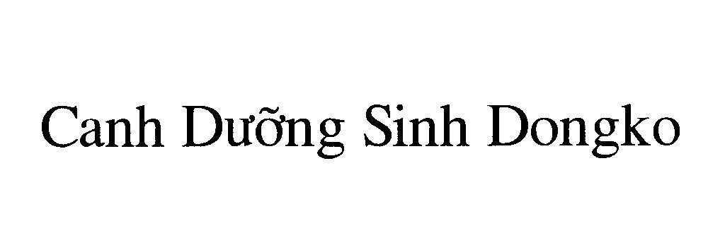 Mẫu nhãn hiệu Canh Dưỡng Sinh Dongko
