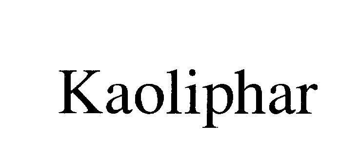 Mẫu nhãn hiệu Kaoliphar