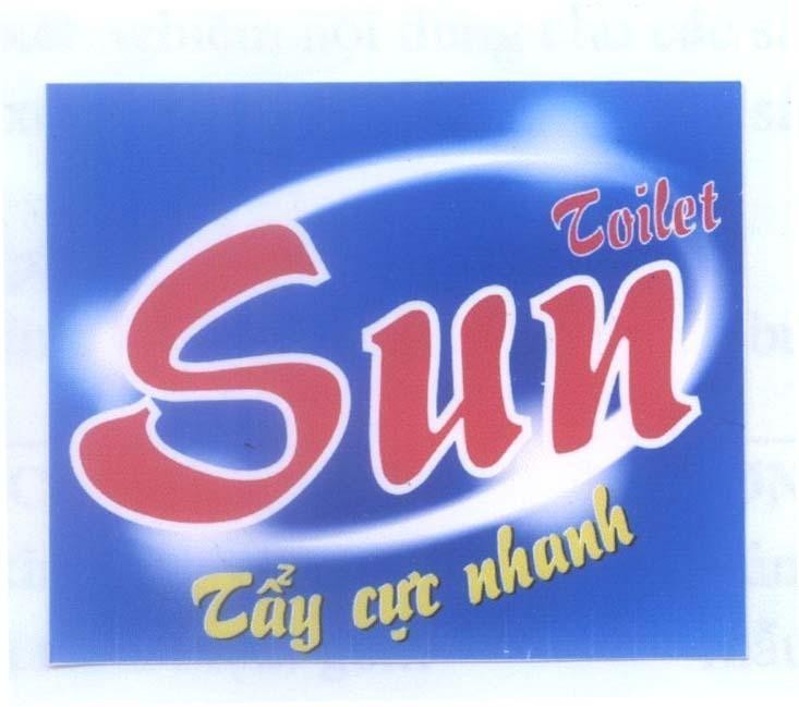 Mẫu nhãn hiệu Sun tẩy cực nhanh Toilet