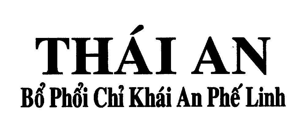 Mẫu nhãn hiệu Thái An Bổ Phổi Chỉ Khái An Phế Linh
