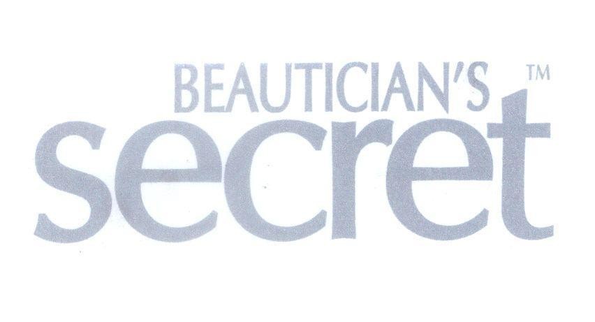 Mẫu nhãn hiệu BEAUTICIAN'S secret