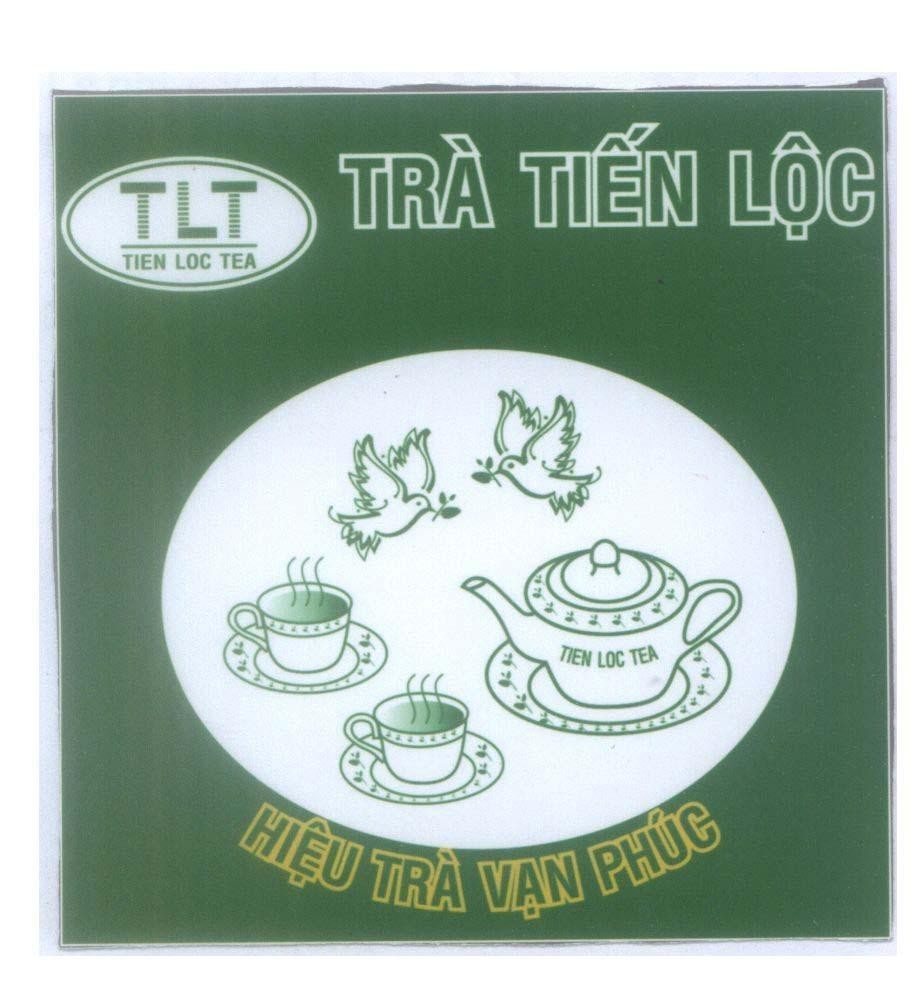 Mẫu nhãn hiệu TLT TIEN LOC TEA Trà Tiến Lộc Hiệu Trà Vạn Phúc