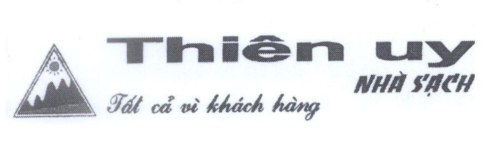 Mẫu nhãn hiệu Thiên uy Nhà Sạch Tất cả vì khách hàng