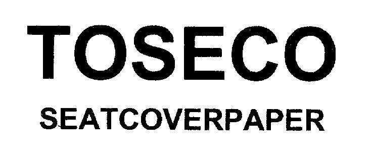 Mẫu nhãn hiệu TOSECO SEATCOVERPAPER