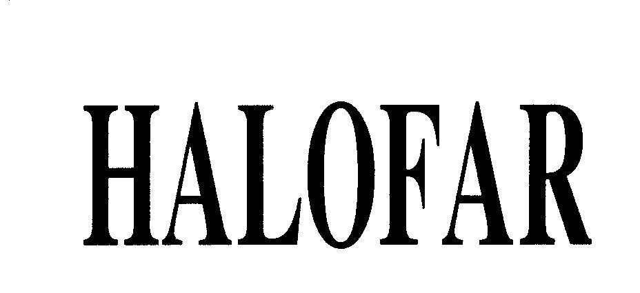 Mẫu nhãn hiệu HALOFAR