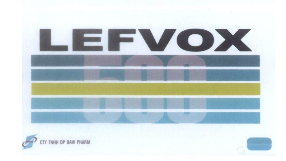 Mẫu nhãn hiệu LEFVOX 500 CTY TNHH DP DAVI PHARM