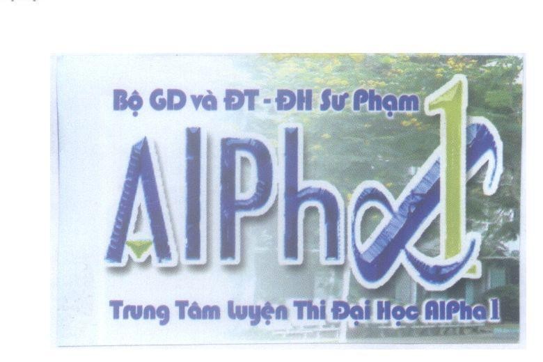 Mẫu nhãn hiệu Bộ GD và ĐT - ĐH Sư Phạm Alpha1 Trung Tâm luyện Thi Đại Học AlPha1