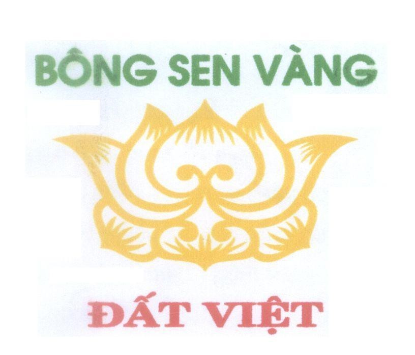 Mẫu nhãn hiệu Bông Sen Vàng Đất Việt