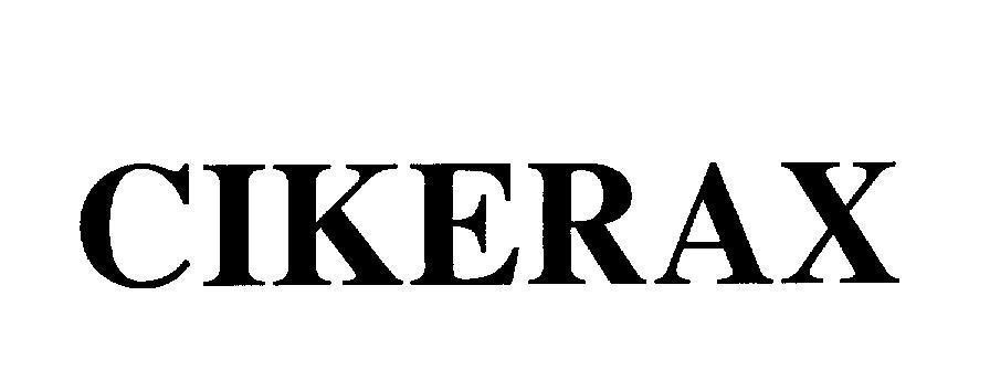 Mẫu nhãn hiệu CIKERAX