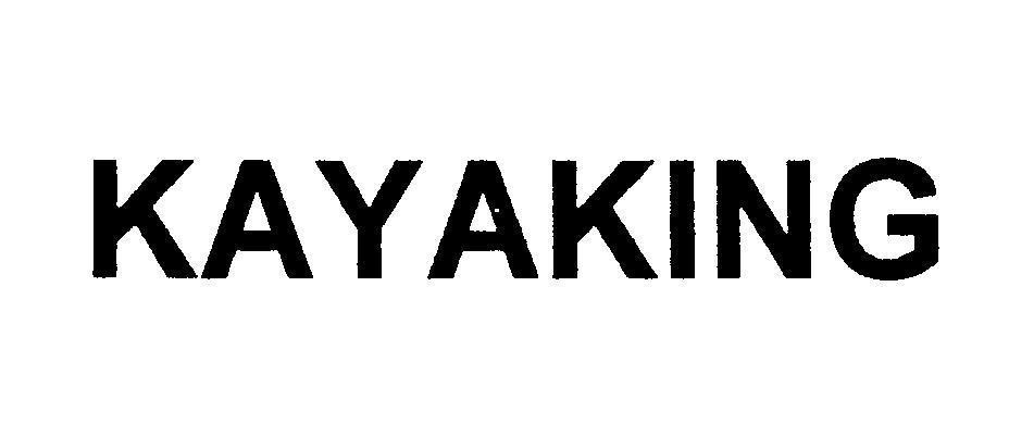 Mẫu nhãn hiệu KAYAKING
