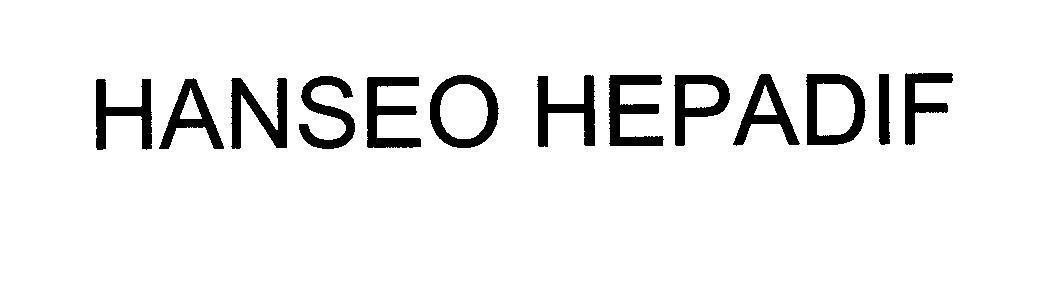 Mẫu nhãn hiệu HANSEO HEPADIF