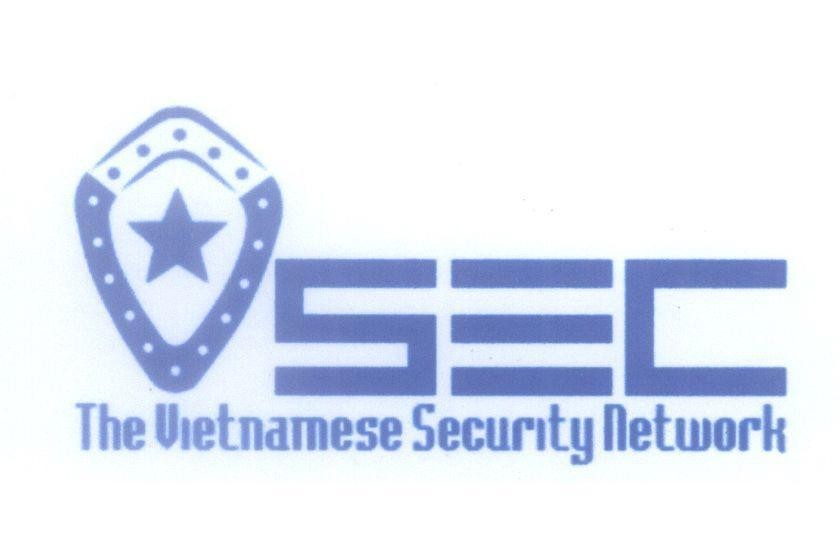 Mẫu nhãn hiệu V SEC The Vietnamese Security Network