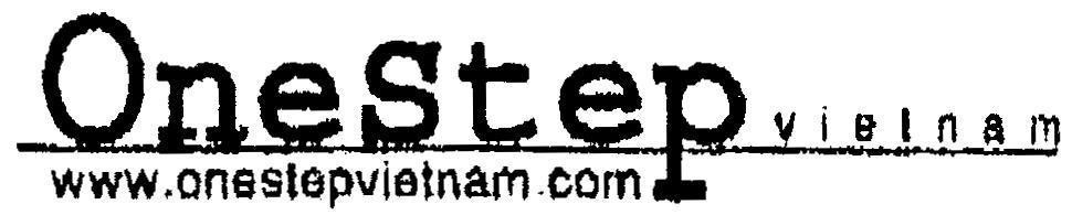Mẫu nhãn hiệu OneStep vietnam www.onestepvietnam.com