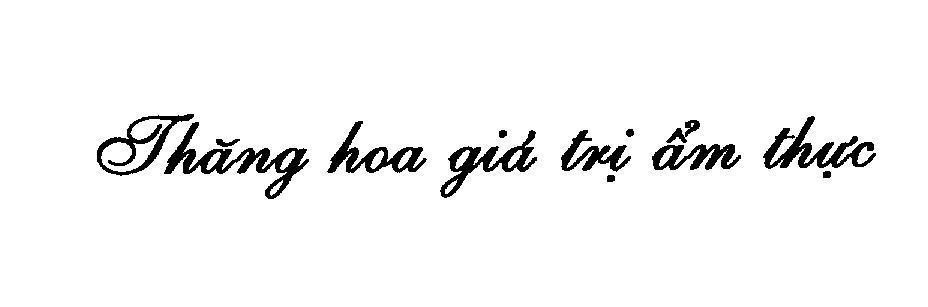 Mẫu nhãn hiệu Thăng hoa giá trị ẩm thực
