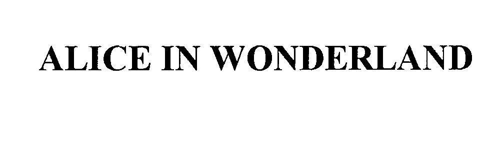 Mẫu nhãn hiệu ALICE IN WONDERLAND