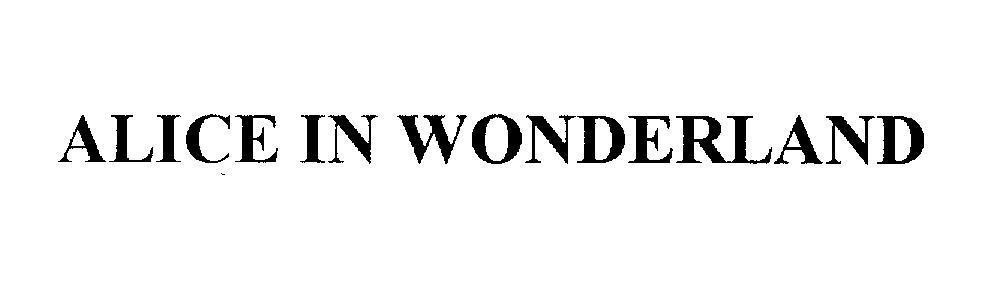 Mẫu nhãn hiệu ALICE IN WONDERLAND