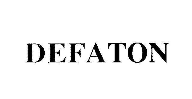 Mẫu nhãn hiệu DEFATON
