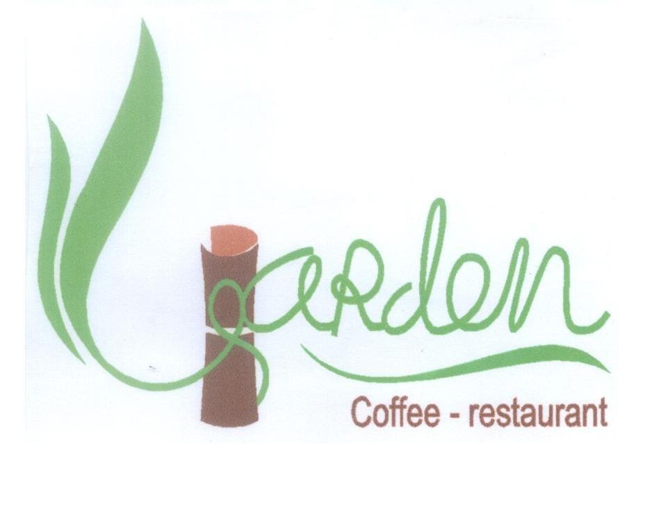 Mẫu nhãn hiệu Garden Coffee - restaurant