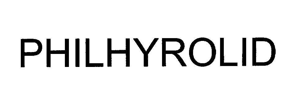 Mẫu nhãn hiệu PHILHYROLID