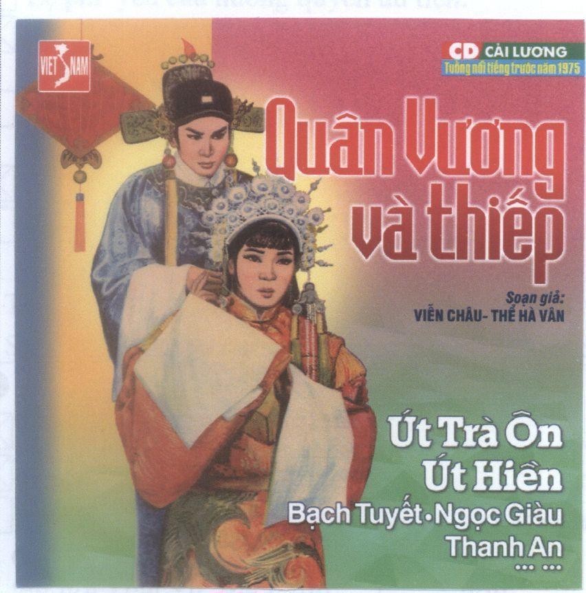 Mẫu nhãn hiệu Quân Vương và thiếp VIET NAM CD Cải lương