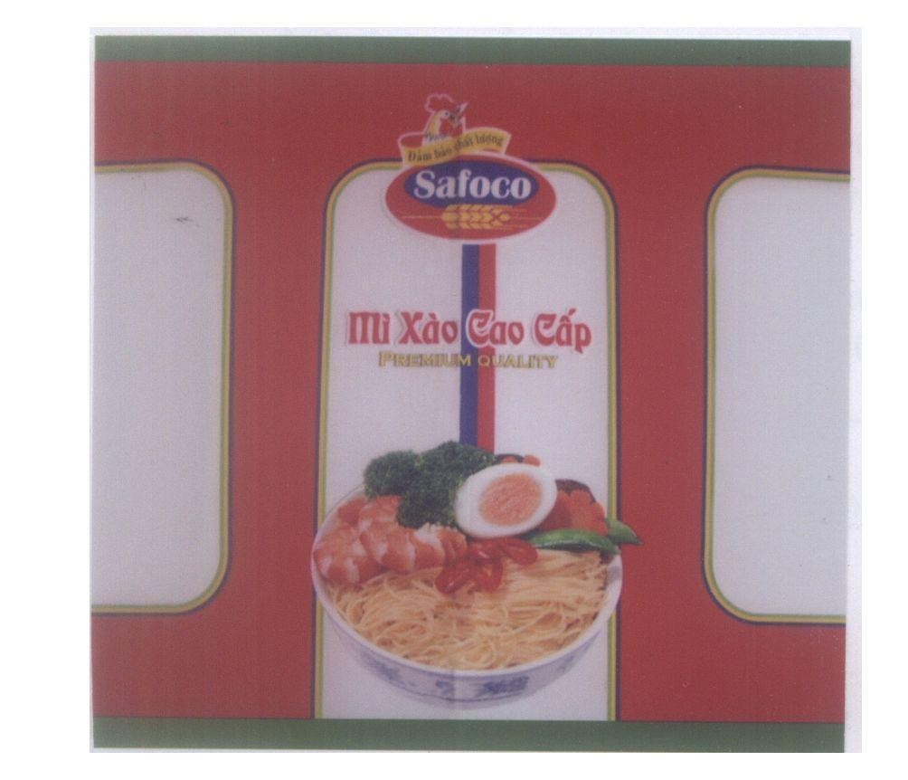 Mẫu nhãn hiệu Safoco Mì Xào Cao Cấp PREMIUM QUALITY