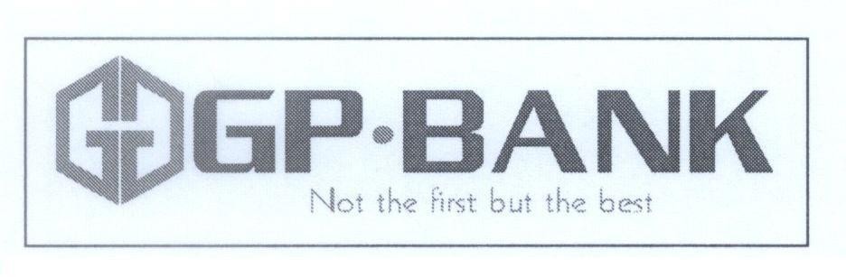 Mẫu nhãn hiệu G GP.BANK Not the first but the best