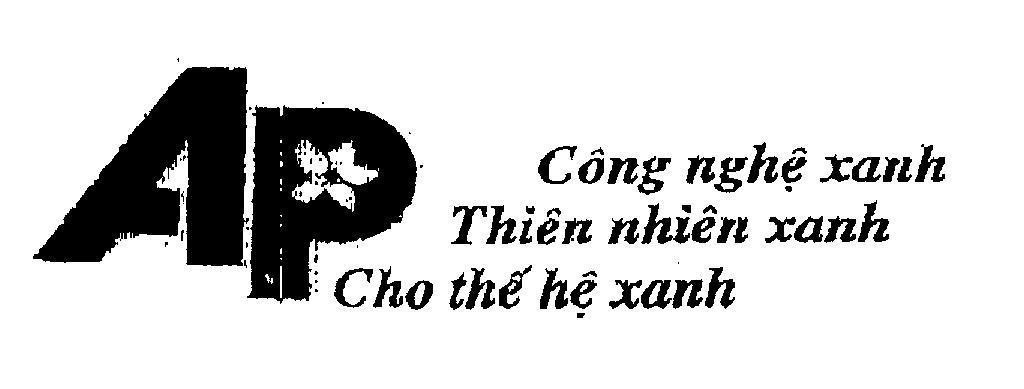 Mẫu nhãn hiệu AP Công nghệ xanh Thiên nhiên xanh Cho thế hệ xanh
