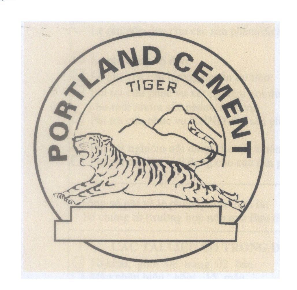 Mẫu nhãn hiệu TIGER PORTLAND CEMENT