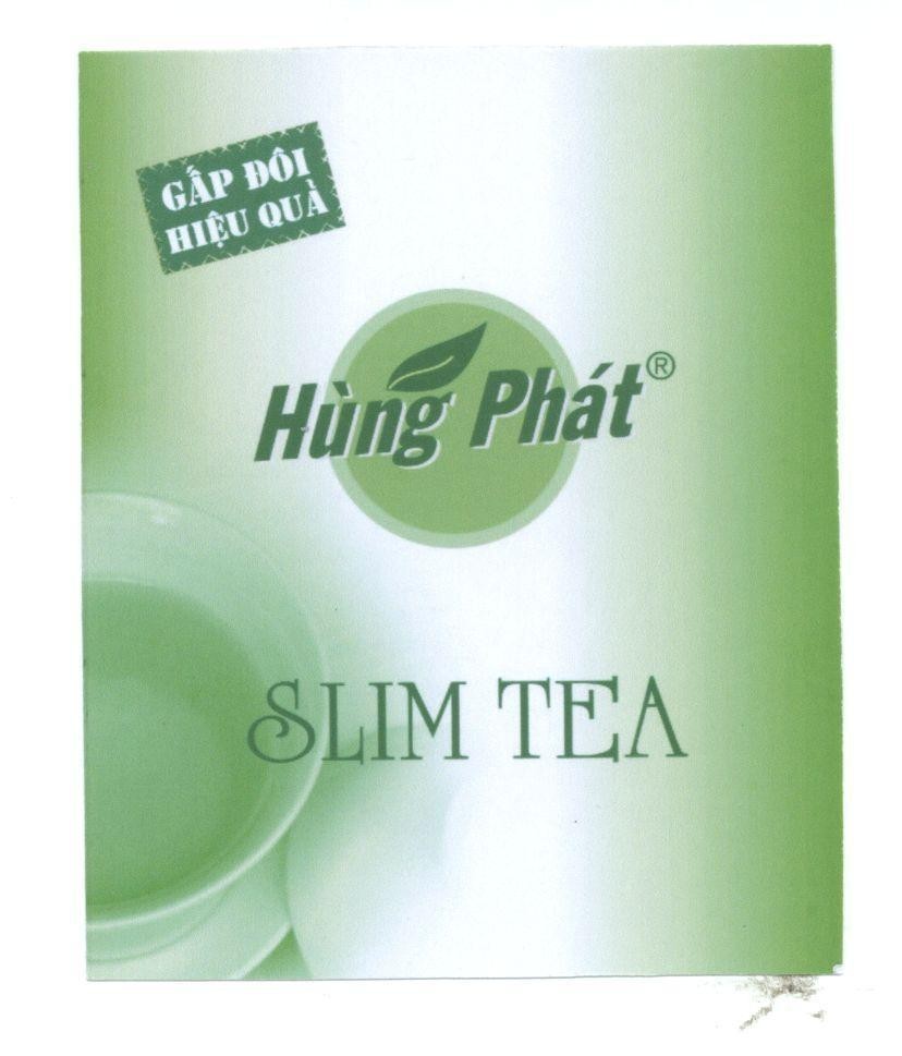 Mẫu nhãn hiệu Hùng Phát Slim Tea Gấp Đôi Hiệu Quả