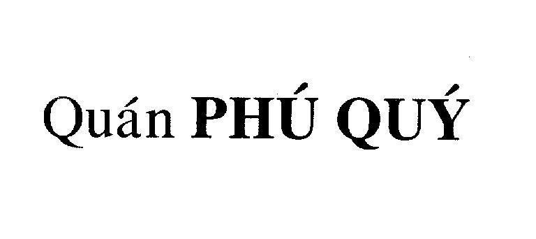 Mẫu nhãn hiệu Quán Phú Quý