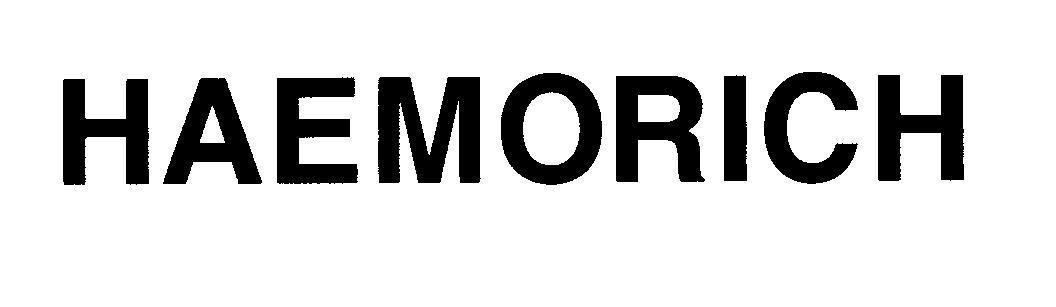 Mẫu nhãn hiệu HAEMORICH