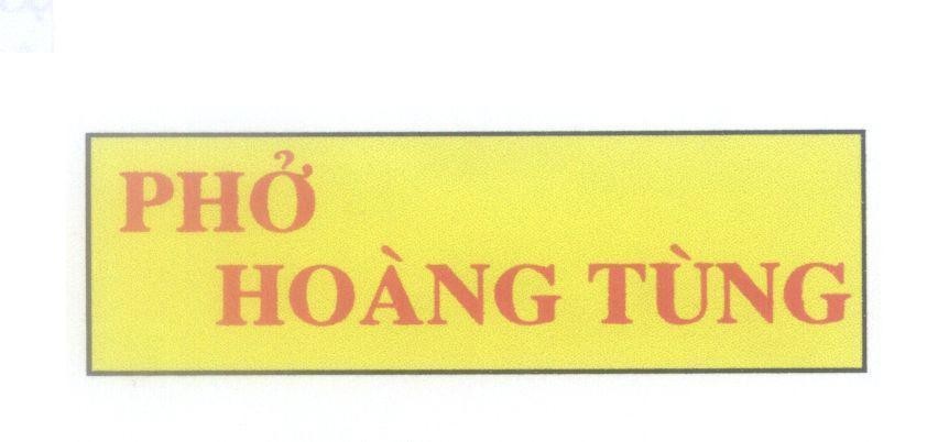 Mẫu nhãn hiệu Phở Hoàng Tùng