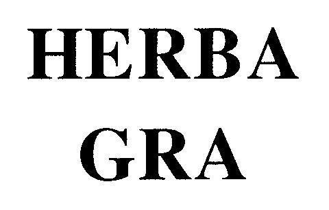 Mẫu nhãn hiệu HERBA GRA