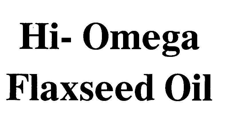 Mẫu nhãn hiệu Hi- Omega Flaxseed Oil