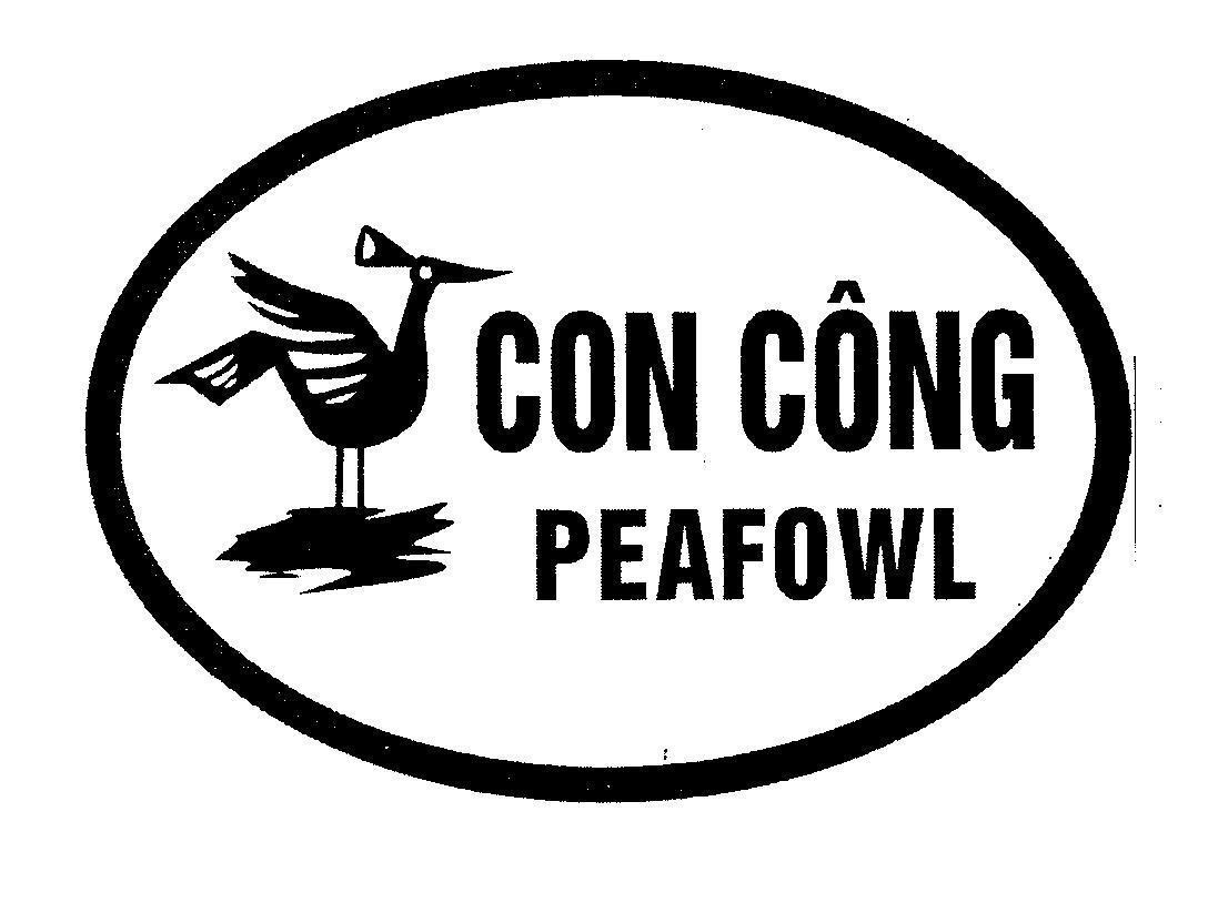 Mẫu nhãn hiệu CON CÔNG PEAFOWL